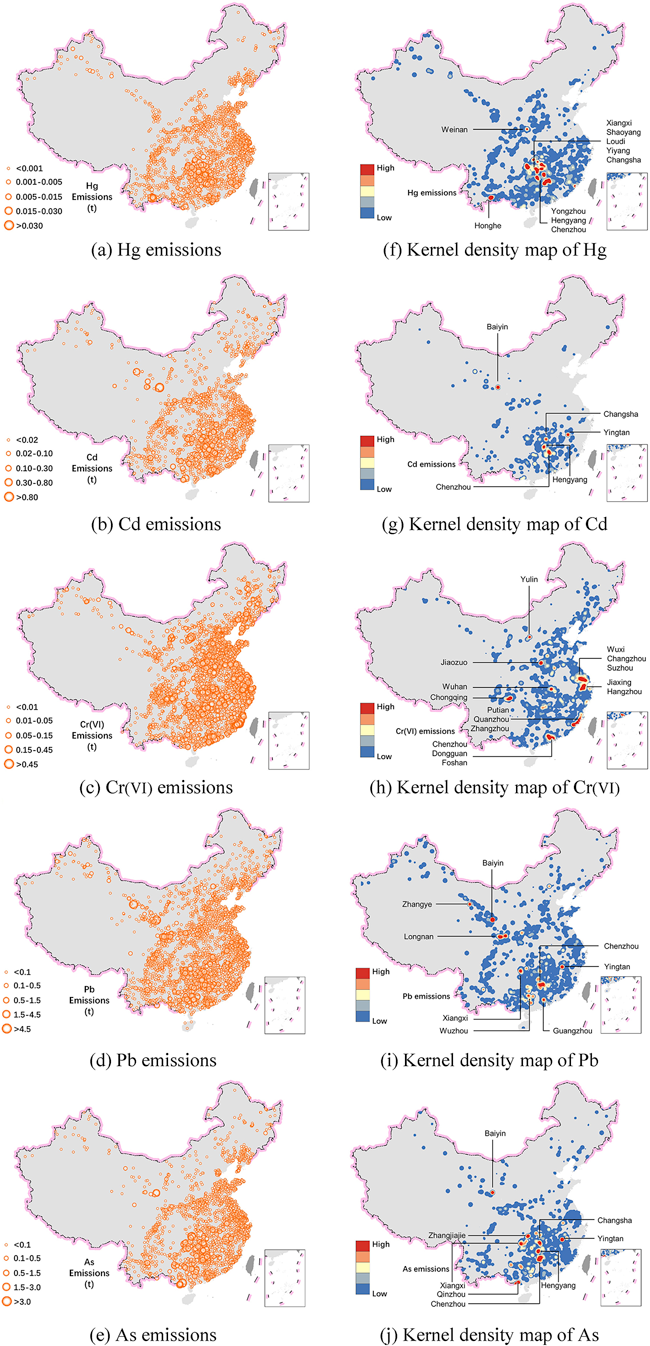 CGEED Research: Spatial-temporal analysis of selected industrial aquatic heavy metal pollution in China